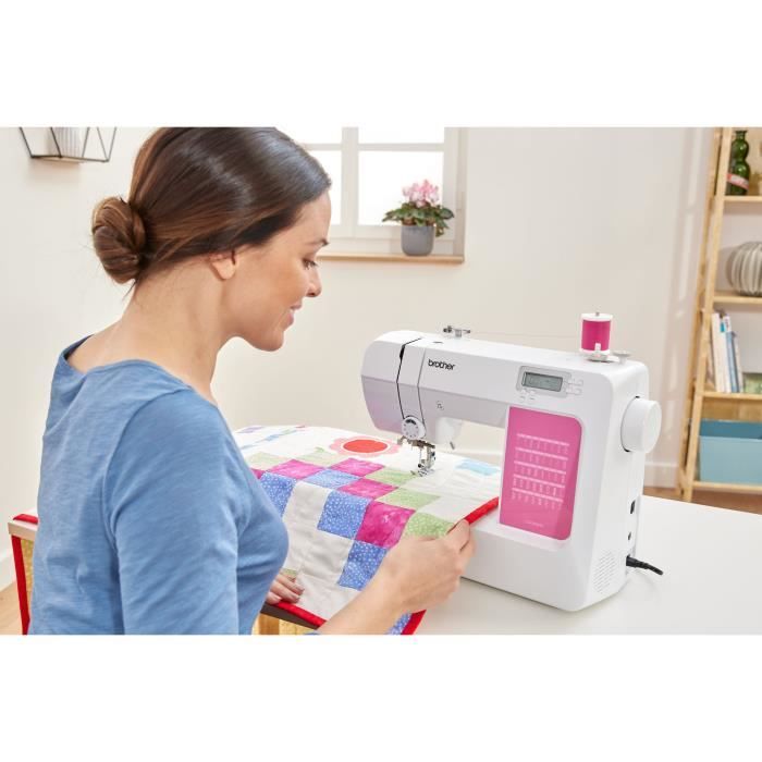 BROTHER CS120WTs electronic sewing machine - LCD screen - LED - Speed 750 pts/min