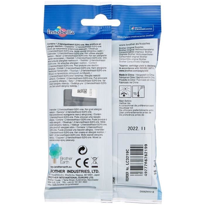 BROTHER Cartouche LC-3219XLC - Cyan - XL
