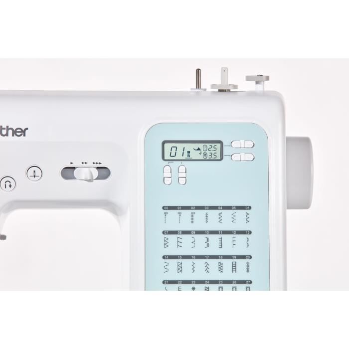 BROTHER FS40s Electronic sewing machine-40 stitches-Needle threading system-LCD display-Selection keys-Free arm