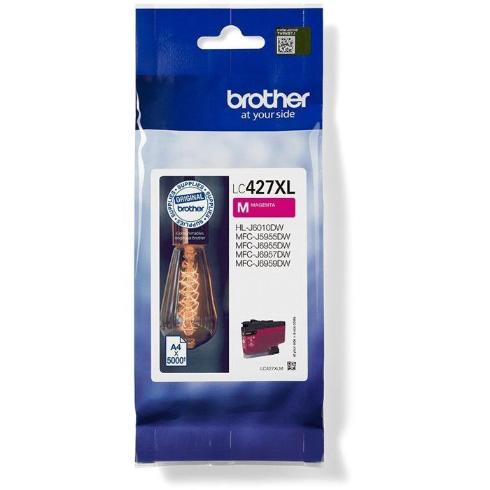 Ink cartridge LC427XLM - BROTHER - Magenta - 5000 pages - For Brother MFC-J6955DW, MFC-J6957DW, MFC-J5955DW and HL-J6010DW