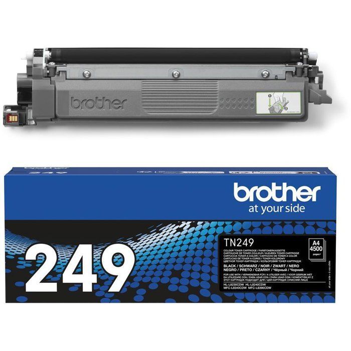 Very high capacity black toner Brother TN249BK - 4500 pages