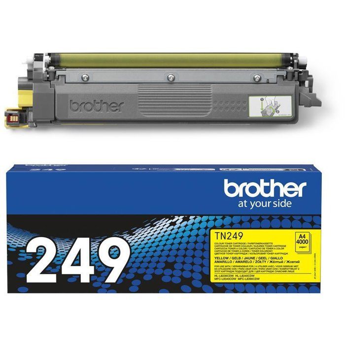 Very high capacity yellow toner - BROTHER - TN249Y - 4000 pages