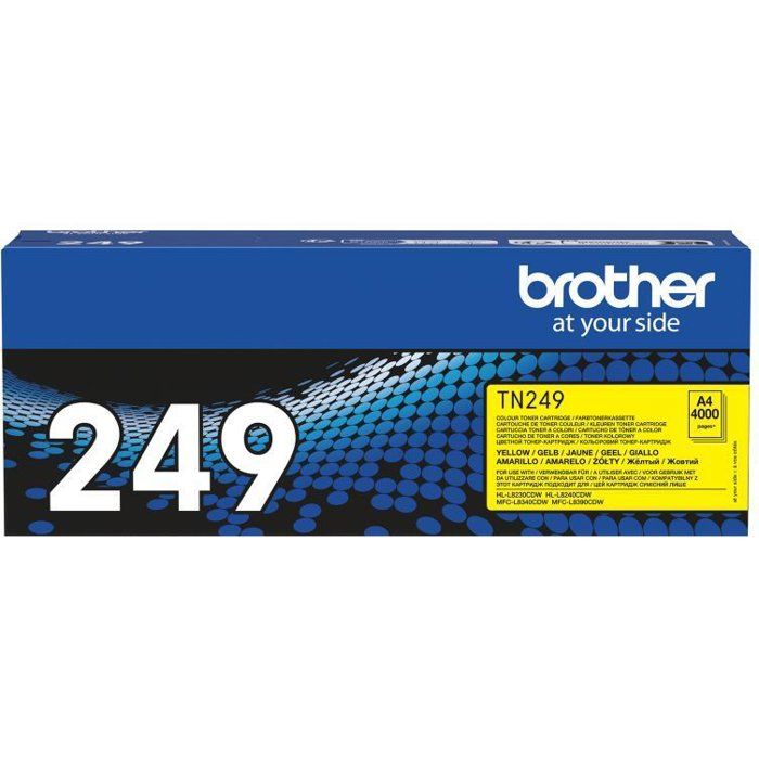 Very high capacity yellow toner - BROTHER - TN249Y - 4000 pages