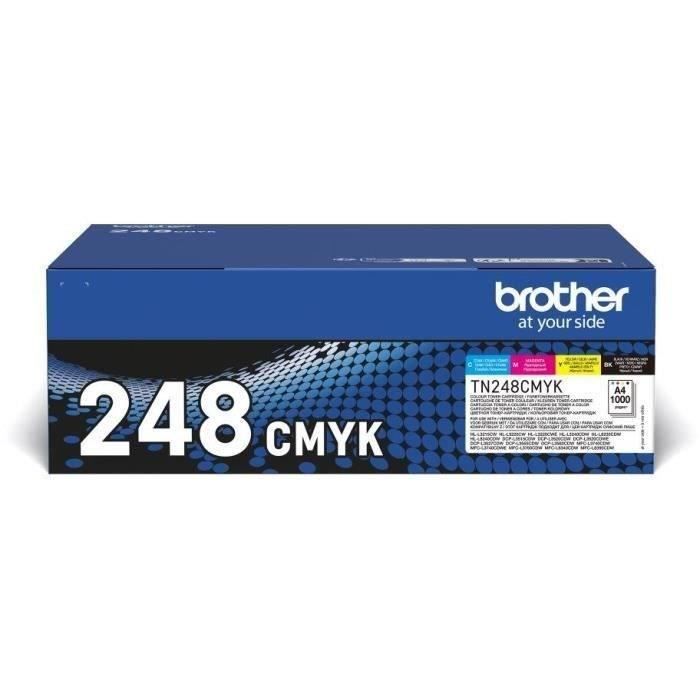 Standard Toner Pack - BROTHER - TN248VAL - Cyan Magenta Yellow Black - 4x1000 pages