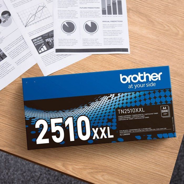 Brother TN2510XL High Yield Black Toner - 3000 pages