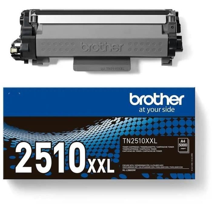 Toner kit - BROTHER - TN2510XXL - 5000 pages according to ISO19752 - Black - For HL-L2865DW/ MFC-L2960DW/ MFC-L2980DW