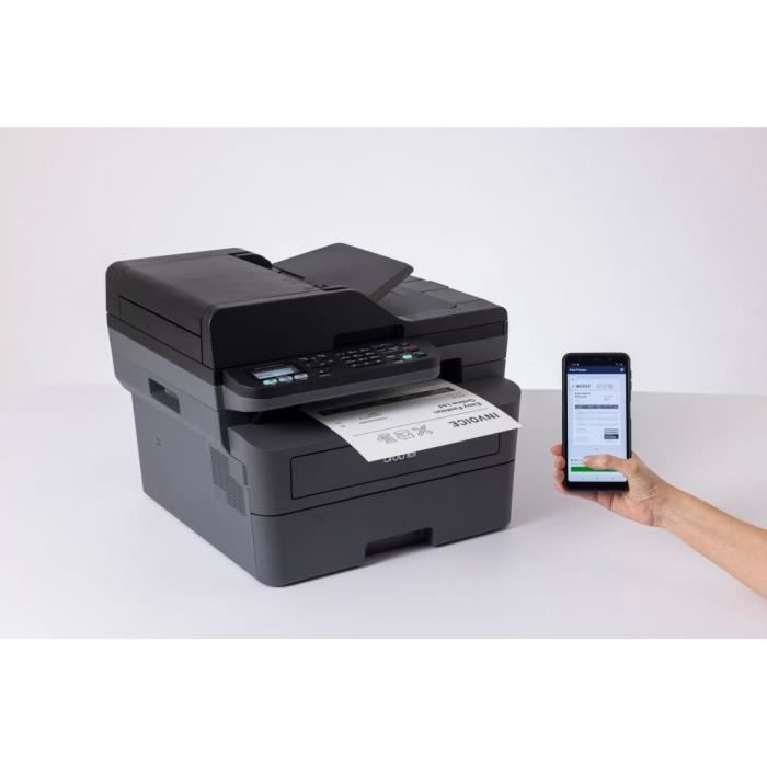 4-in-1 monochrome laser multifunction printer - BROTHER - MFC-L2800DW - Ethernet and Wifi