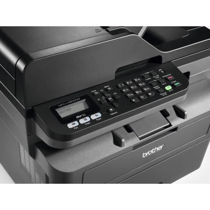 4-in-1 monochrome laser multifunction printer - BROTHER - MFC-L2800DW - Ethernet and Wifi