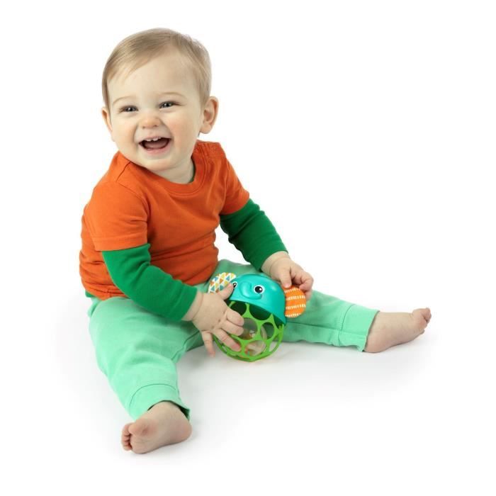 Light-up musical rattle - BRIGHT STARTS - Giggle & Glow - Elephant toy - Easy-grasp Oball - Newborn+ - Unisex