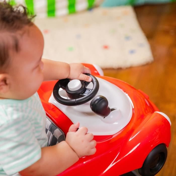 BRIGHT STARTS 3-in-1 walker, small racing car, 3 evolving play modes, red
