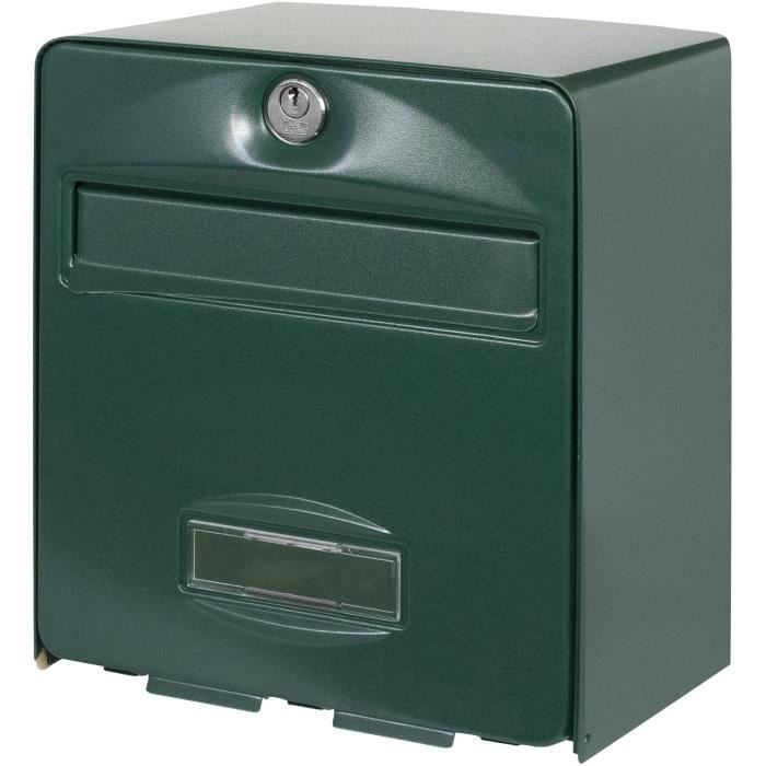 Box Burg Wachter Balthazar Mini 1 door - Wall - Galvanized steel - Total opening - Green - Made in France