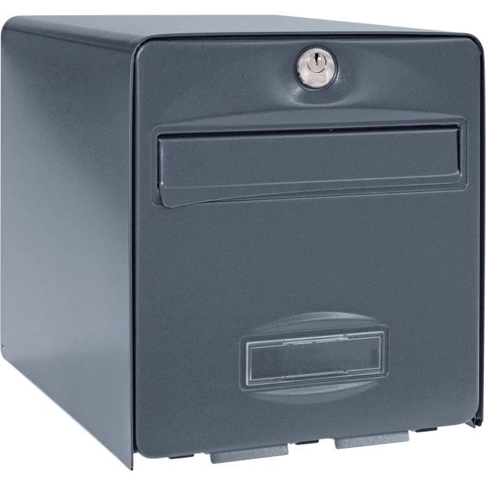 Box Burg Wachter Balthazar 2 doors - On foot - Galvanized steel - Total opening - Anthracite - Made in France