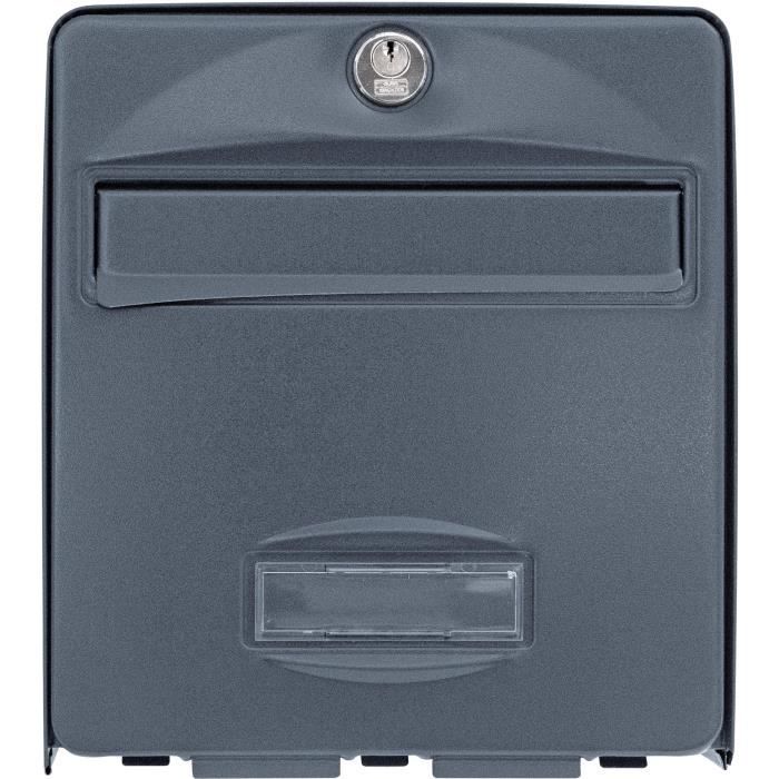 Box Burg Wachter Balthazar 2 doors - On foot - Galvanized steel - Total opening - Anthracite - Made in France