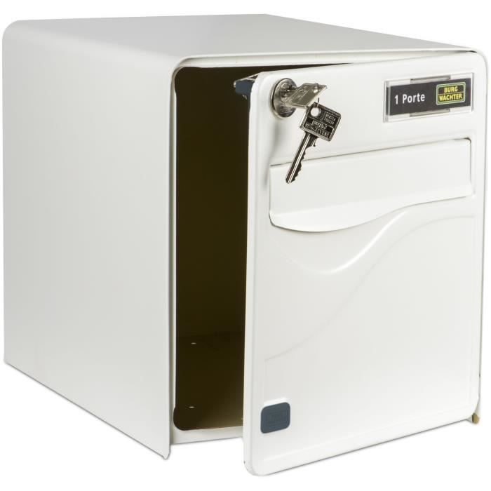 Boil Burg Wachter Baltic 1 Door - On foot - Galvanized Steel - Side opening - White - Made in France