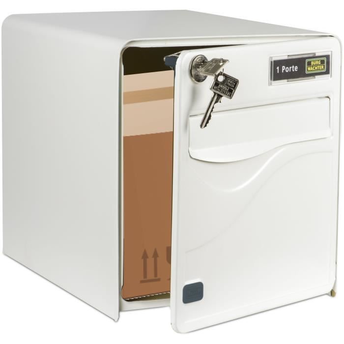 Boil Burg Wachter Baltic 1 Door - On foot - Galvanized Steel - Side opening - White - Made in France
