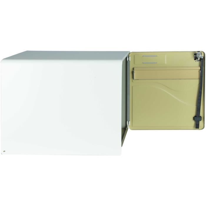 Boil Burg Wachter Baltic 1 Door - On foot - Galvanized Steel - Side opening - White - Made in France