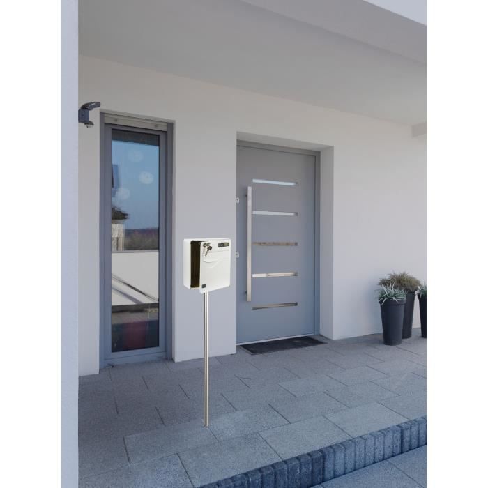 Boil Burg Wachter Baltic 2 doors - On foot - Galvanized steel - lateral opening - White - Made in France