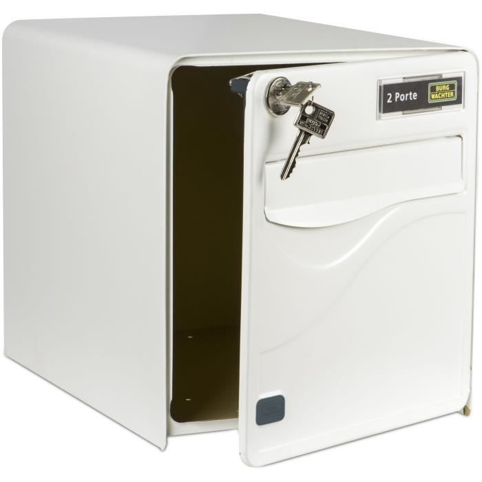 Boil Burg Wachter Baltic 2 doors - On foot - Galvanized steel - lateral opening - White - Made in France