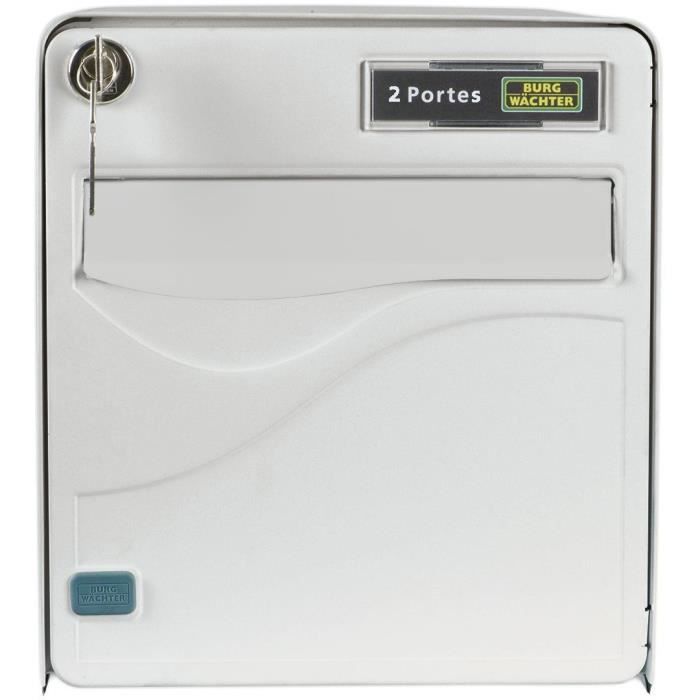 Boil Burg Wachter Baltic 2 doors - On foot - Galvanized steel - lateral opening - White - Made in France