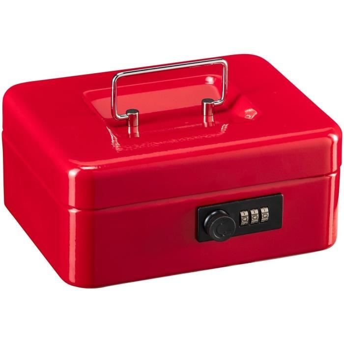 Money box - BURG WACHTER - Money Code 5020 Red - Code opening, red steel
