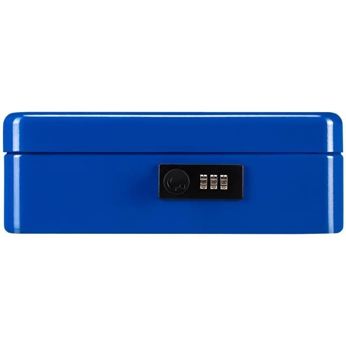 Money box - BURG WACHTER - Money Code 5025 Blue - Code opening, blue steel