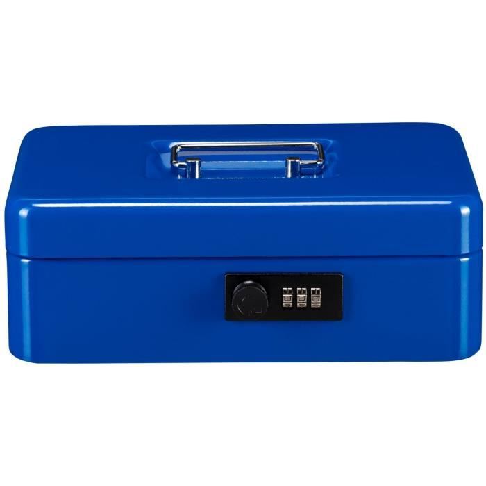 Money box - BURG WACHTER - Money Code 5025 Blue - Code opening, blue steel
