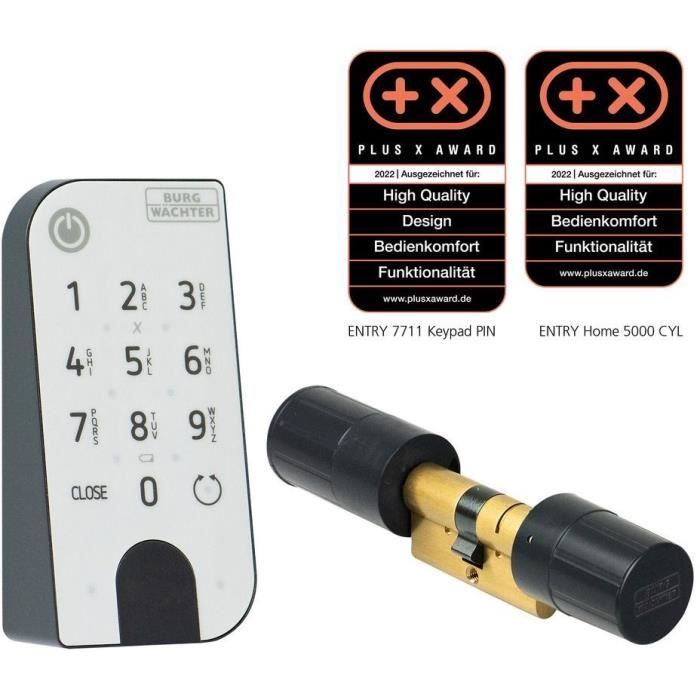 Burg -Wächter dry -winger Home 5001 electronic cylinder with Pincode Entry keyboard - 6 users