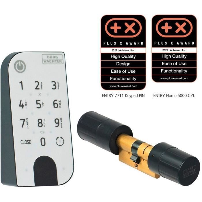 Burg -Wächter dry -winger Home 5001 electronic cylinder with Pincode Entry keyboard - 6 users