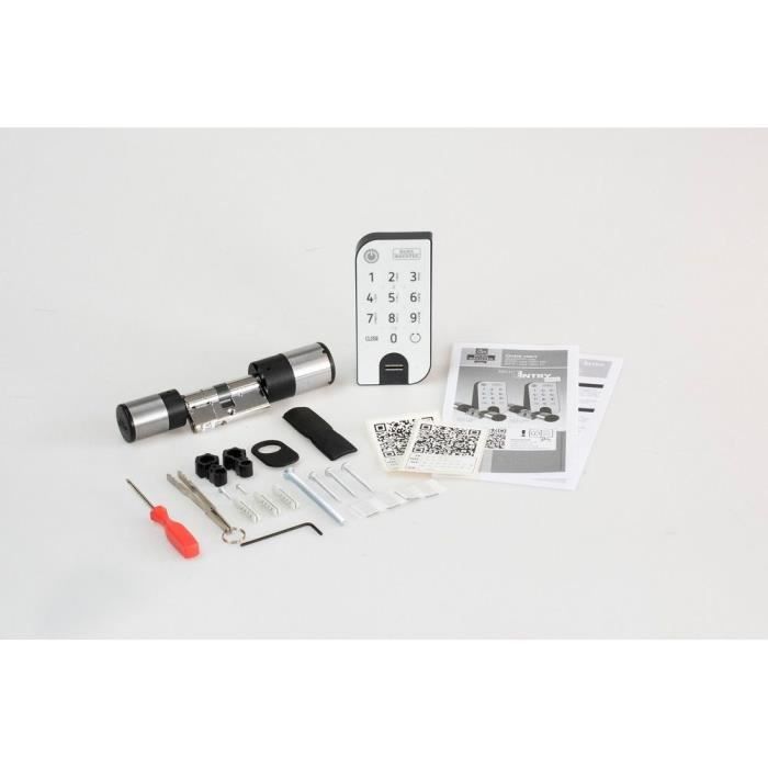 BURG-WÄCHTER secuENTRY easy 7602 electronic cylinder with secuENTRY Fingerprint keypad
