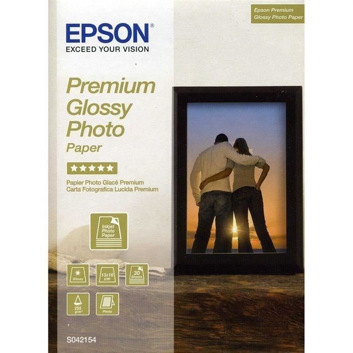 EPSON Premium Glossy Photo Paper 1 Pack S042154 - 130x180mm - 30 sheets - 255g / m2