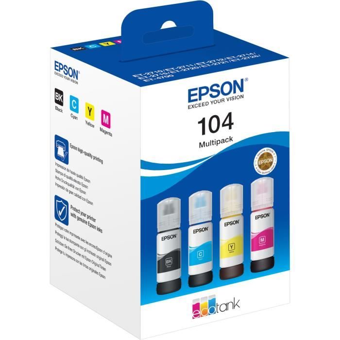 Multipack 4 colors EcoTank 104
