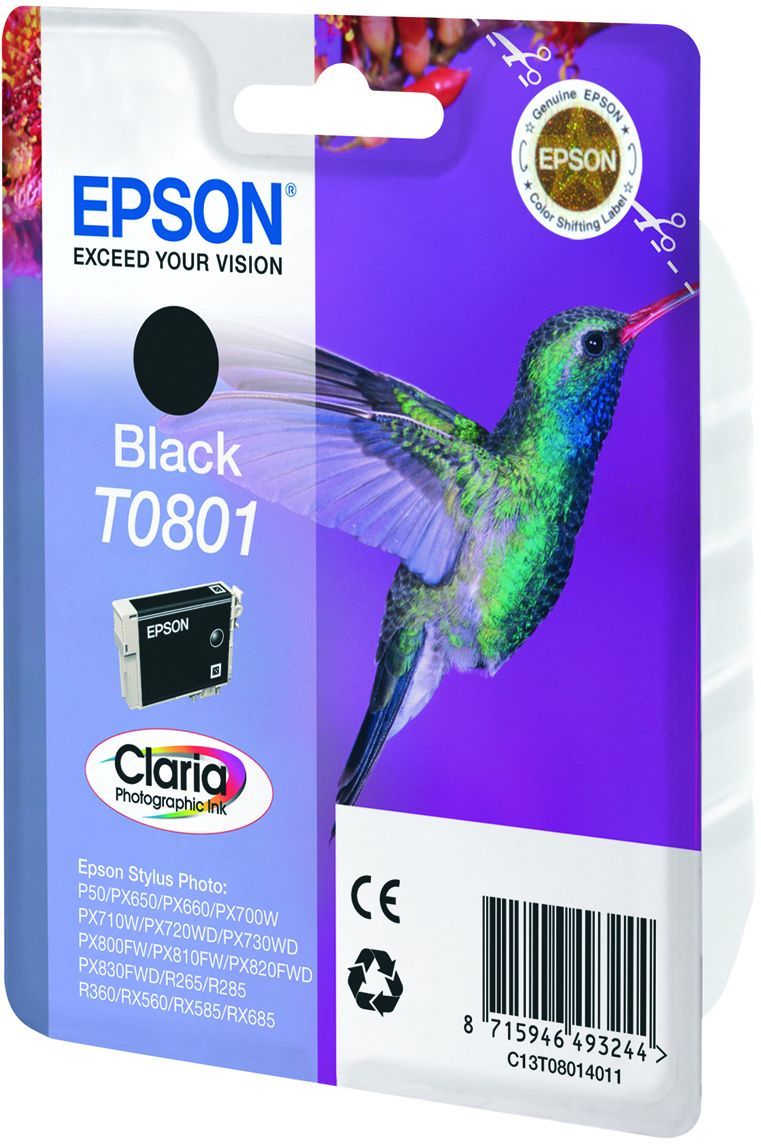 Epson T0801 Colibri Ink Cartridge Black