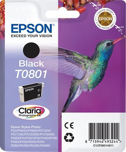 Epson T0801 Colibri Ink Cartridge Black