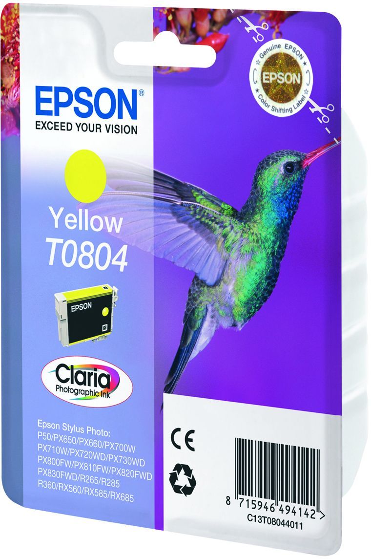 Epson T0804 Colibri Yellow Ink Cartridge