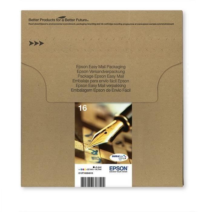 EPSON Cartridge T1626 EasyMail Multiplack 4-Color Fountain Pen