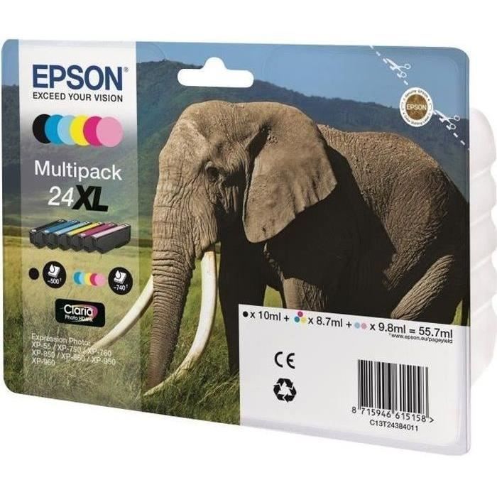 Epson Elephant Cartridge - T24 6 colors