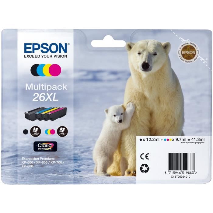 Epson T2636 XL Polar Bear Mult Ink Cartridge