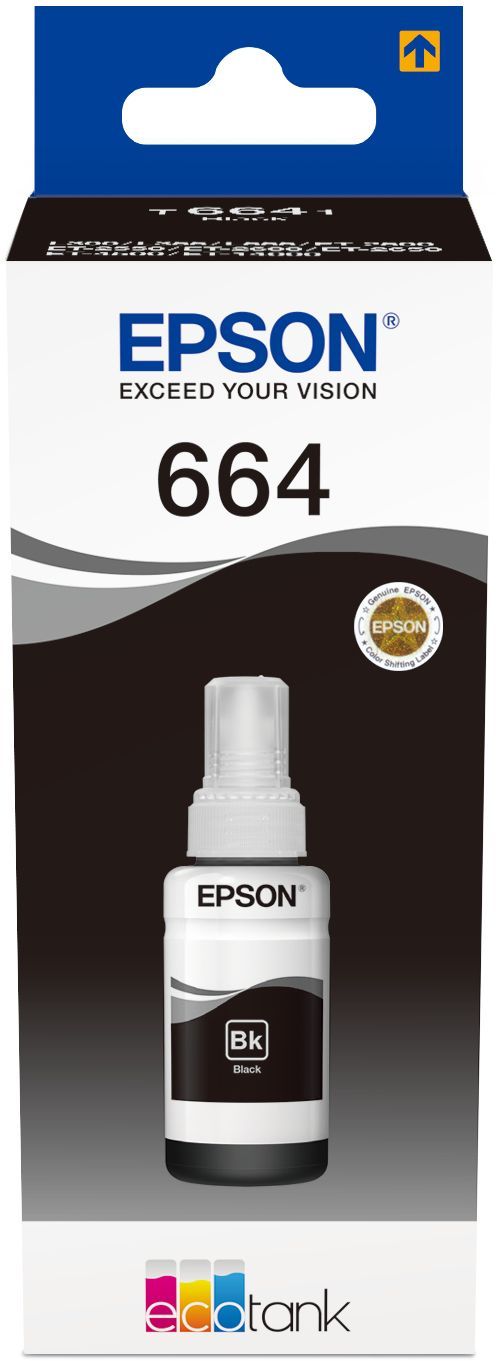 Epson Ecotank T6641 Ink Bottle - 70ml Black