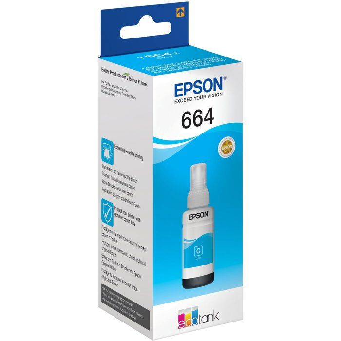 Epson Ecotank T6642 Ink Bottle - 70ml Cyan