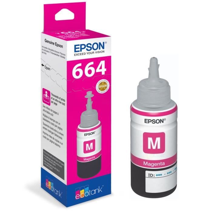 Epson Ecotank T6643 Ink Bottle - 70ml Magenta
