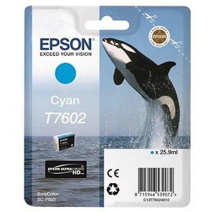 Epson T7602 Cyan Orb Cartridge