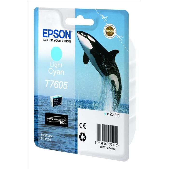 Epson T7605 Orb Cartridge Light Cyan