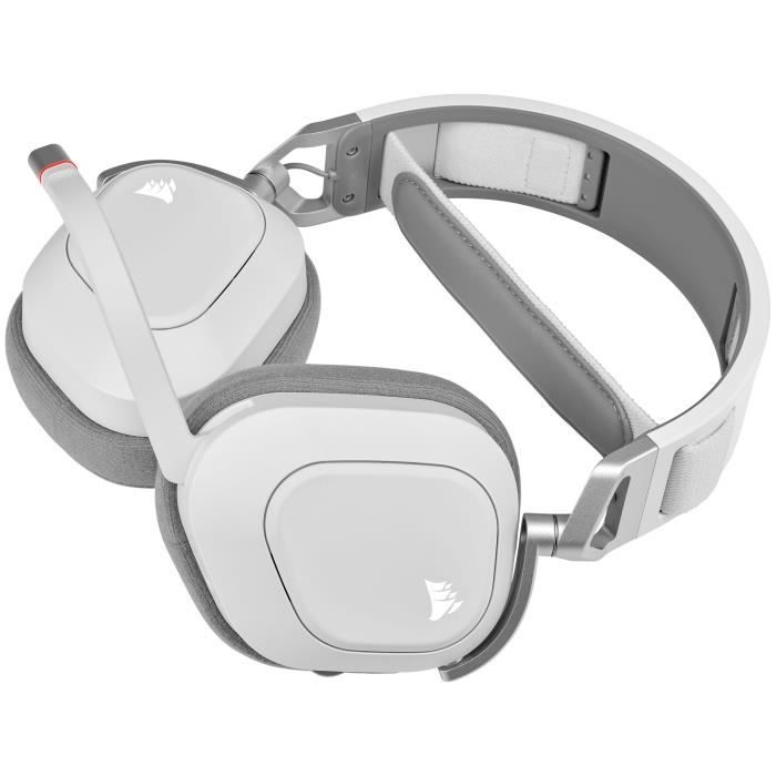Gaming helmet - Corsair HS80 Wireless - White - Omnidirectional microphone