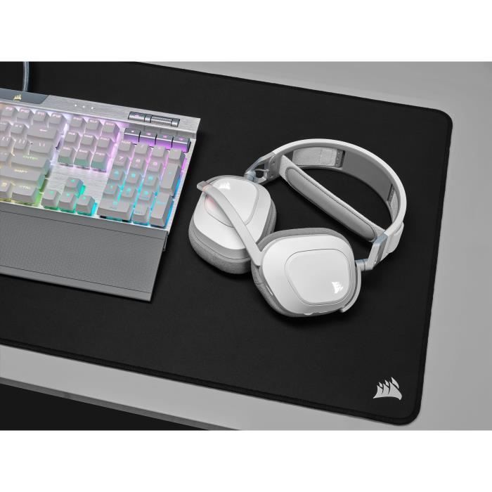 Gaming helmet - Corsair HS80 Wireless - White - Omnidirectional microphone
