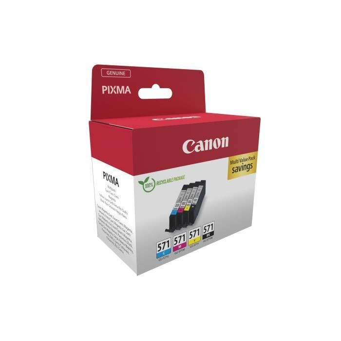 Multipack ink cartridges - CANON - CLI-571 Black/Cyan/Magenta/Yellow