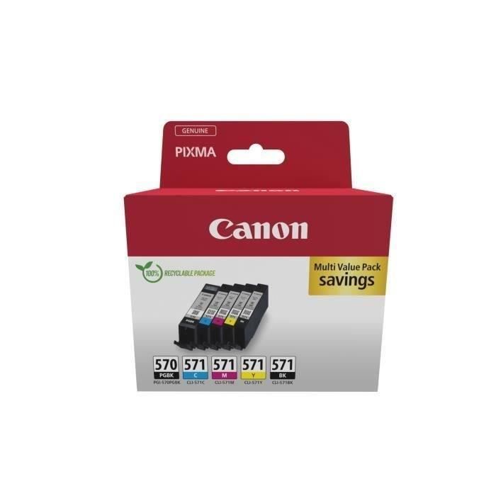 Multipack ink cartridges - CANON - PGI-570 Black + CLI-571 Black/Cyan/Magenta/Yellow