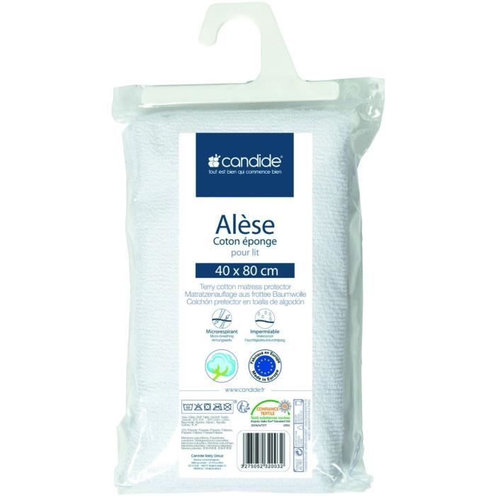 Sponge mattress protector - CANDIDE - 232003 - 40x80 cm - White