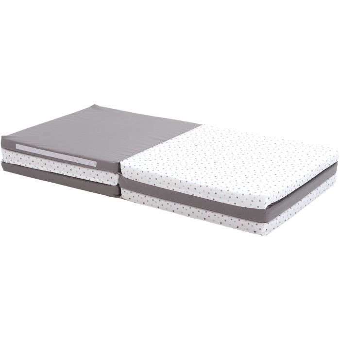 XL play mat - CANDIDE - 5-in-1 evolutionary - Grey / Stars