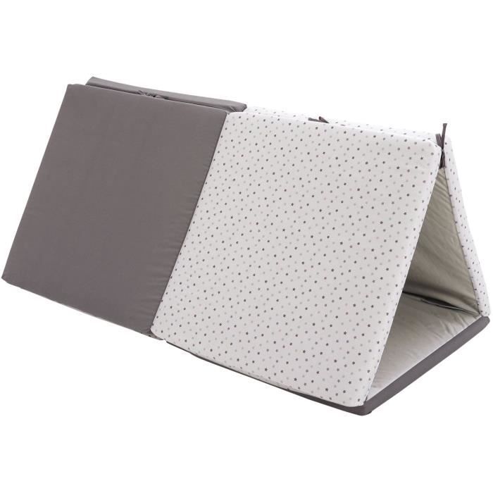 XL play mat - CANDIDE - 5-in-1 evolutionary - Grey / Stars