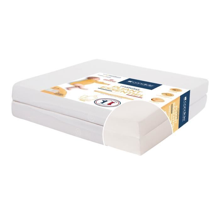 CANDIDE Ecru 2-Piece Folding Mattress - 60x120 cm